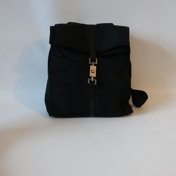 Womens Gucci Black 003-0236-3754 Mixed Media Backpack Bag * - Picture 3 of 16